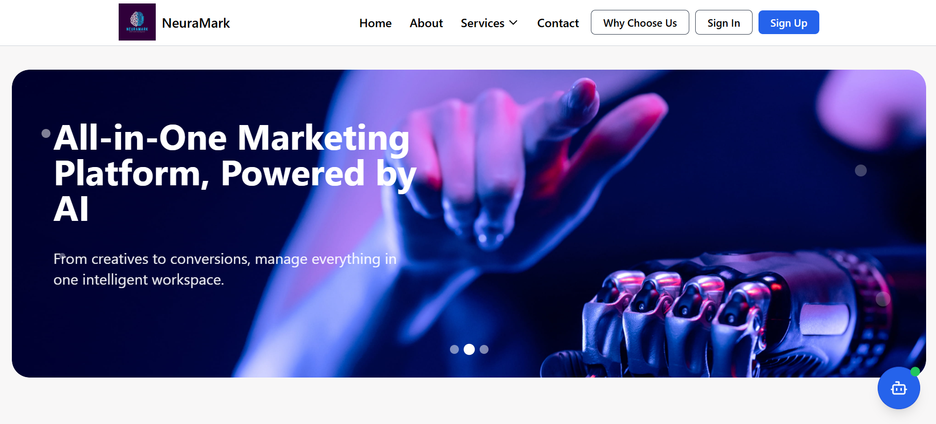 NeuraMark AI Marketing Dashboard with Real-Time Campaign Insights